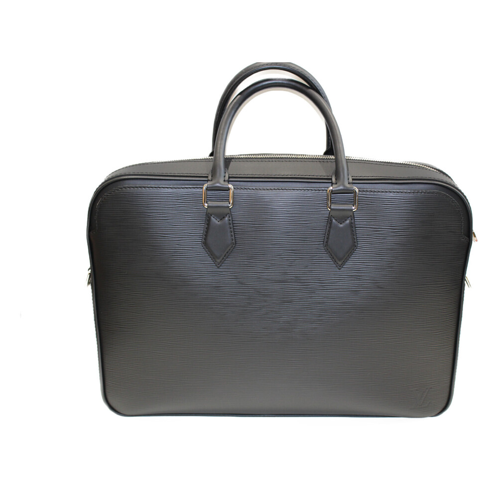 Louis Vuitton Dandy Briefcase Noir Black Epi Leather business bag shoulder